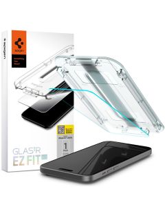 Spigen Oleophobic Coated Glas.tR EZ FIT (AGL06907) Premium Tempered Glass (iPhone 15)