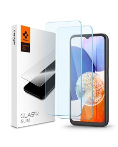Spigen Oleophobic Coated Glas.tR Slim Premium Tempered Glass 2-Pack (AGL05971) (Samsung Galaxy A14 4G / 5G)