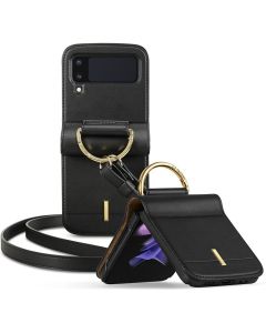 Ringke Lienar Leather Case Δερμάτινη Θήκη Black (Samsung Galaxy Z Flip 3 5G)