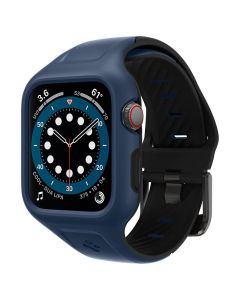 Spigen Liquid Air Pro Case (ACS02225) Blue Θήκη Σιλικόνης (Apple Watch 44mm 1/2/3/4/5/6/SE)