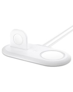 Spigen MagFit Duo Apple MagSafe & Apple Watch Charger Stand (AMP02797) Βάση για Φορτιστή - White