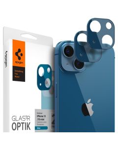 Spigen Optik.Tr Full Cover Camera Lens Tempered Glass Prοtector (AGL04037) 2-Pack Blue (iPhone 13 / 13 Mini)