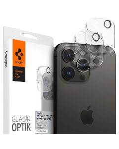 Spigen Optik.Tr Full Cover Camera Lens Tempered Glass Prοtector (AGL05228) 2-Pack Crystal Clear (iPhone 14 Pro / 14 Pro Max)