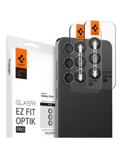 Spigen Optik.Tr ''EZ FIT'' Camera Lens Tempered Glass Prοtector (AGL07433) 2-Pack Black (Samsung Galaxy S24 Plus)