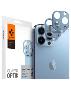 Spigen Optik.Tr Full Cover Camera Lens Tempered Glass Prοtector (AGL04032) 2-Pack Sierra Blue (iPhone 13 Pro / 13 Pro Max)