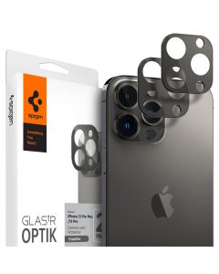 Spigen Optik.Tr Full Cover Camera Lens Tempered Glass Prοtector (AGL04035) 2-Pack Graphite (iPhone 13 Pro / 13 Pro Max)