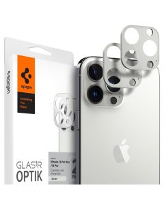 Spigen Optik.Tr Full Cover Camera Lens Tempered Glass Prοtector (AGL04033) 2-Pack Silver (iPhone 13 Pro / 13 Pro Max)