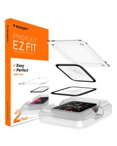 Spigen ProFlex ''EZ FIT'' 2-Pack Screen Protector Black (AFL01220) Apple Watch - 44mm (Series 4/5/6/SE)