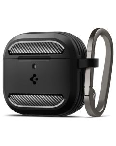 Spigen Rugged Armor Tough Case (ACS08642) Ανθεκτική Θήκη για AirPods 4 - Matte Black - MT83105