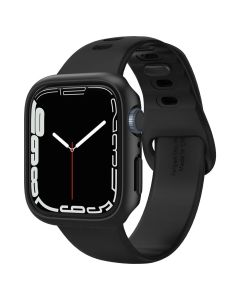 Spigen Thin Fit Case (ACS04174) Black - Ανθεκτική Θήκη (Apple Watch 7 / 8 / 9 45mm)