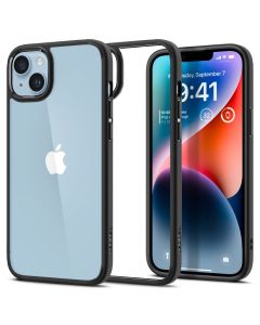 Spigen Ultra Hybrid Case (ACS04895) Clear / Matte Black (iPhone 14 Plus / 15 Plus)