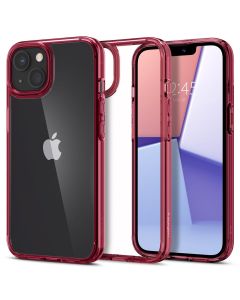 Spigen Ultra Hybrid Case (ACS03319) Clear / Red Crystal (iPhone 13 Mini)