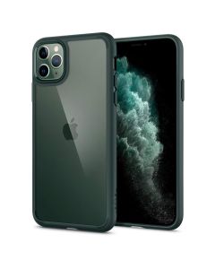 Spigen Ultra Hybrid Case (ACS00417) Clear / Midnight Green (iPhone 11 Pro)