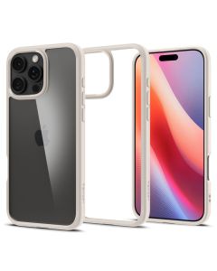 Spigen Ultra Hybrid Case (ACS08127) Clear / Natural Titanium (iPhone 16 Pro)