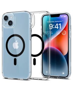 Spigen Ultra Hybrid Mag MagSafe Case (ACS04903) Clear / Black (iPhone 14 Plus / 15 Plus)