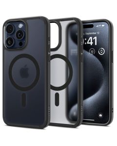 Spigen Ultra Hybrid Mag MagSafe Case (ACS06720) Frost Black (iPhone 15 Pro)
