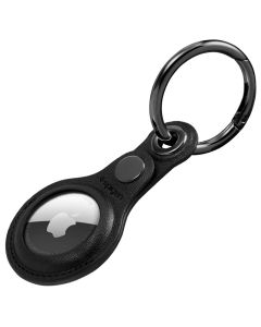Spigen Valentinus PU Leather Apple AirTag Key Ring (AMP01826) Θήκη Μπρελόκ - Black
