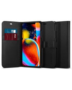 Spigen Wallet S Case Θήκη Πορτοφόλι με δυνατότητα Stand (077CS27247) Black (iPhone 11 Pro)