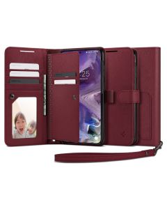 Spigen Wallet S Plus Case Θήκη Πορτοφόλι (ACS05724) Burgundy (Samsung Galaxy S23)