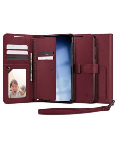 Spigen Wallet S Plus Case Θήκη Πορτοφόλι (ACS05678) Burgundy (Samsung Galaxy S23 Plus)