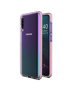 Spring Case Διάφανη Θήκη Σιλικόνης Light Pink (Samsung Galaxy A40)
