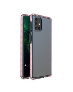 Spring Case Διάφανη Θήκη Σιλικόνης Light Pink (Samsung Galaxy M51)