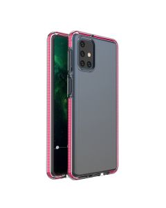 Spring Case Διάφανη Θήκη Σιλικόνης Pink (Samsung Galaxy M51)