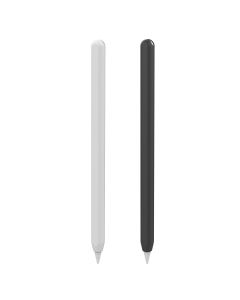 Stoyobe 2x TPU Silicone Sleeve Θήκη Σιλικόνης για Γραφίδα Apple Pencil 2 - Black / White