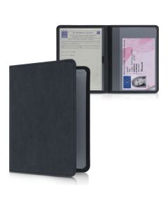 KWmobile Car Document Holder with Card Slots (55451.01) Θήκη Εγγράφων Αυτοκινήτου Black