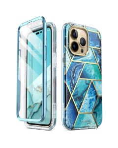 i-Blason Ανθεκτική Θήκη Cosmo Full Body Case With Built-In Screen Protector Ocean Blue (iPhone 14 Pro Max)