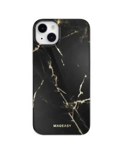 SwitchEasy Marble Hybrid MagSafe Case (MPH067018PB22) Pearl Black (iPhone 14 Plus)