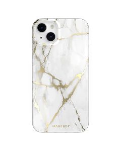 SwitchEasy Marble Hybrid MagSafe Case (MPH067018CW22) Champagne White (iPhone 14 Plus)