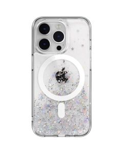 SwitchEasy Starfield 3D Glitter Resin Hybrid MagSafe Case (SPH61P021TR22) Clear (iPhone 14 Pro)
