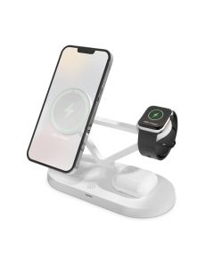 TECH-PROTECT A13 3in1 Magnetic MagSafe Wireless Charger Ασύρματος Φορτιστής - White