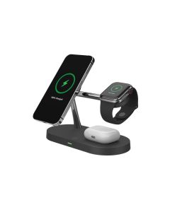 TECH-PROTECT A14 3in1 Magnetic MagSafe Wireless Charger Ασύρματος Φορτιστής - Black