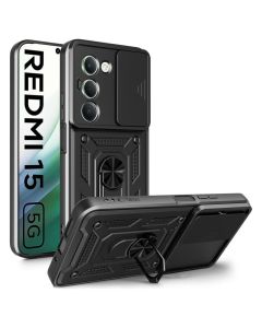 TECH-PROTECT Camshield Pro Hard Case Σκληρή Θήκη με Κάλυμμα Κάμερας - Black (Xiaomi Redmi 15 4G / 5G)