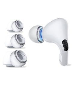 TECH-PROTECT Ear Tips 3-Pack Καλύμματα Ακουστικών Σιλικόνης για Apple AirPods Pro 1/2 - White