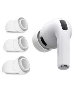 TECH-PROTECT Ear Tips 3-Pack Καλύμματα Ακουστικών Σιλικόνης για Apple AirPods Pro 3 - White - MT83107