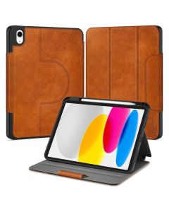 TECH-PROTECT Fleece Smart Cover Case με δυνατότητα Stand - Brown (iPad 10.9 2022 / 11 2025) - MT83146