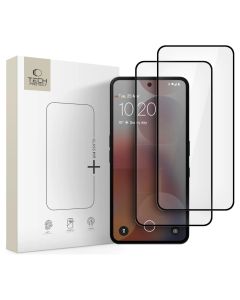 TECH-PROTECT Glass Fit+ Full Face Αντιχαρακτικό Γυαλί 9H Tempered Glass 2pcs Black (Nothing Phone 3 / 3a / 3a Pro / 4a / 4a Pro) - MT83536