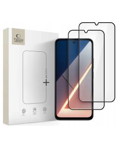 TECH-PROTECT Glass Fit+ Full Face Αντιχαρακτικό Γυαλί 9H Tempered Glass 2pcs Black (Xiaomi Poco M7 4G) - MT83320