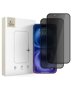 TECH-PROTECT Glass Spy+ 3D Privacy Tempered Glass 2-Pack Black (iPhone 17 Air)