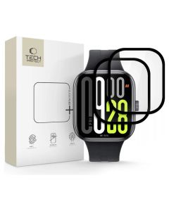 TECH-PROTECT 3D Full Face Glass Flex+ 7H Screen Protector 2pcs Μαύρο (Xiaomi Redmi Watch 5)