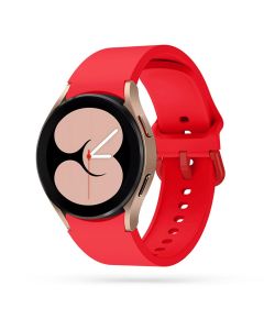 TECH-PROTECT Iconband - Coral Red - Λουράκι Σιλικόνης για Samsung Galaxy Watch 4 / 5 / 5 Pro / 6 / 7 / FE (40/42/43/44/45/46/47mm)