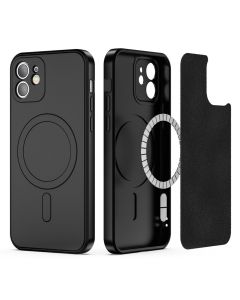 TECH-PROTECT Icon MagSafe Soft Touch Silicone Case Black (iPhone 11)