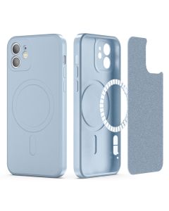 TECH-PROTECT Icon MagSafe Soft Touch Silicone Case Sky Blue (iPhone 11)