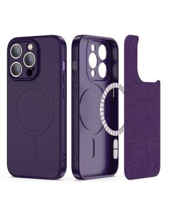 TECH-PROTECT Icon MagSafe Soft Touch Silicone Case Deep Purple (iPhone 14 Pro)