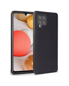 TECH-PROTECT Icon Soft Touch Silicone Case Black (Samsung Galaxy A42 5G)