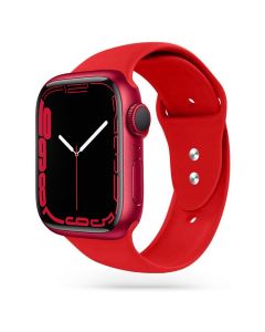 TECH-PROTECT Iconband - Red - Λουράκι Σιλικόνης για Apple Watch 42/44/45mm (1/2/3/4/5/6/7/SE)