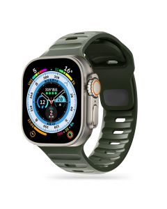 TECH-PROTECT Iconband Line - Army Green - Λουράκι Σιλικόνης για Apple Watch 42/44/45/49mm (1/2/3/4/5/6/7/8/9/SE/ULTRA 1/2)